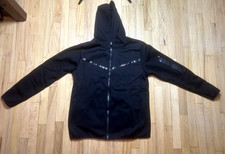 Men  s Full Zip Fleece Hoodie Jacket New Blank Unbranded M L XL Black Gray Navy