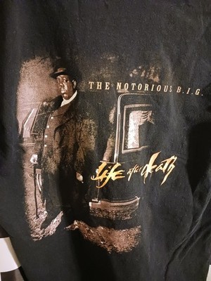 Notorious BIG T Shirt Size Medium Life After Death Double Sided Hip Hop Rap Tee