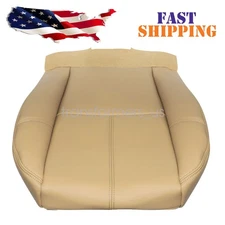 For 2007 2008-2014 Chevrolet GMC Driver Bottom Seat Cover Leather cashmere Tan