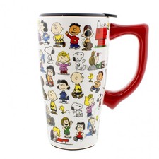 Peanuts Character Collage 18oz Ceramic Travel...