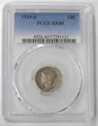 1919-S XF-40 MERCURY DIME - NICE COIN - PCGS GRADED - SEE PICTURES
