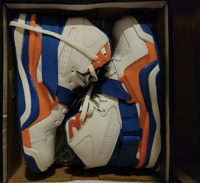 Ewing Athletics 33 Men s HighTop Lace Sneakers White/Blue/Orange w/ original box