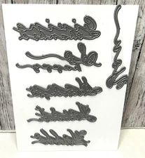 Papertrey Ink SCRIPTED Hello Blessings Thanks Sentiments Greetings Dies