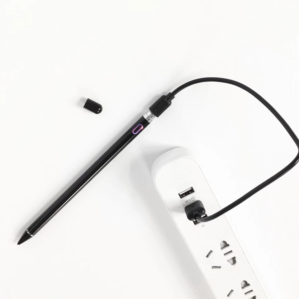 PACK de 2 lápices lápiz óptico negro para iPad/iPhone/Android tabletas dibujar y escribir Foto 4 de 4