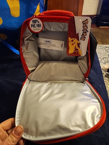 Pokemon Pikachu Thermos Dual Compartment Lunch Bag - Brand New W/Tags - Picture 4 of 6