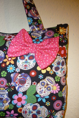 tracolla a Emo abbinata a borsa Shopper Sugar mano Skull trapuntata Borsa Borsa gotica 85qpS
