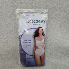 Jockey Elance Women's Cotton Comfort Brief Panties Underwear 3 Pair Size 6/M