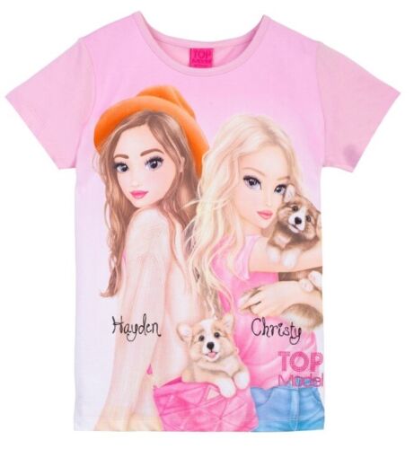Püttmann top model t-shirt 75045 girls pink 128,140,152,164 dog NEW - Picture 1 of 1