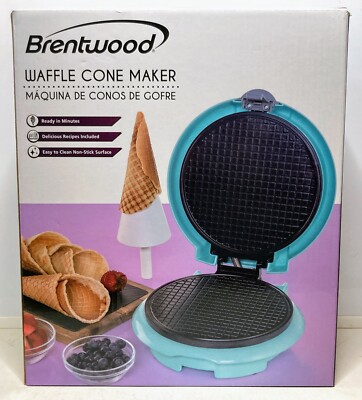 アイスクリームワッフルコーンメーカー Brentwood TS-1405BL 楽天市場】アイスクリームコーンメーカー 格子柄 Brentwood