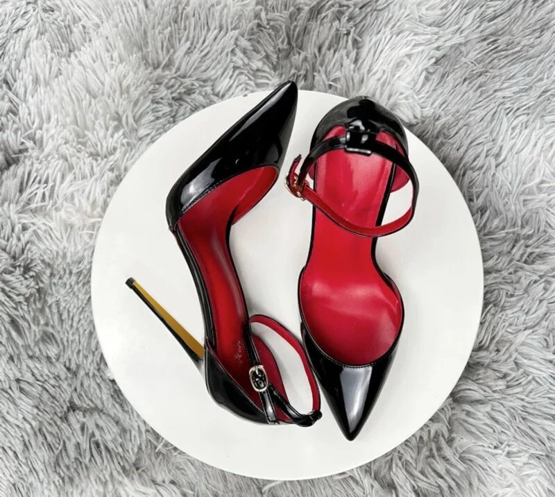 High vamp shop pumps