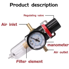 RHE Plasma Air Filter Regulator Water Separator 0.05~0.85
