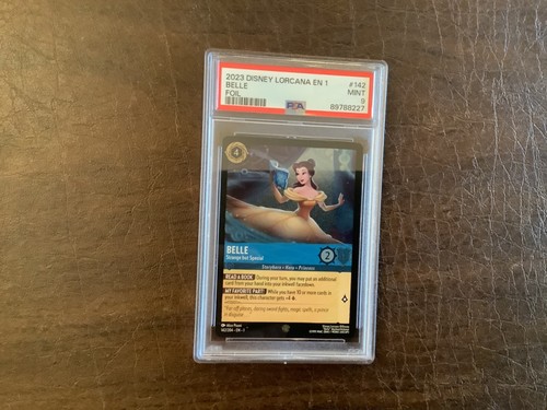 Belle Strange But Special 142/204 Cold Foil Legendary Disney Lorcana Card PSA 9 - Picture 1 of 2