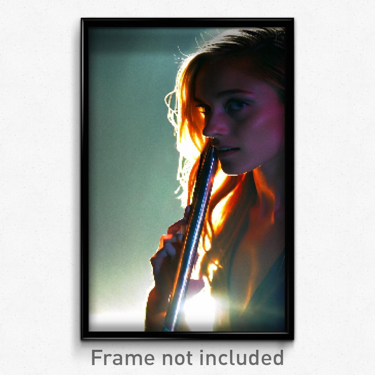 Pixel Art Poster - Slim Hold (8 Bit Psychedelic Trippy Weird Video Game Print)