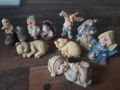 Vintage Sammelfiguren Resin Ende 80er Anfang 90er. Siehe Beschreibung X9
