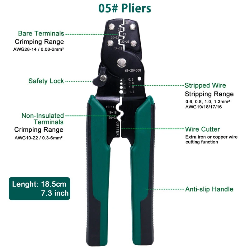 Multi tool Electrician Cable Wire Stripper Cutter Crimper Pliers Crimping Tool