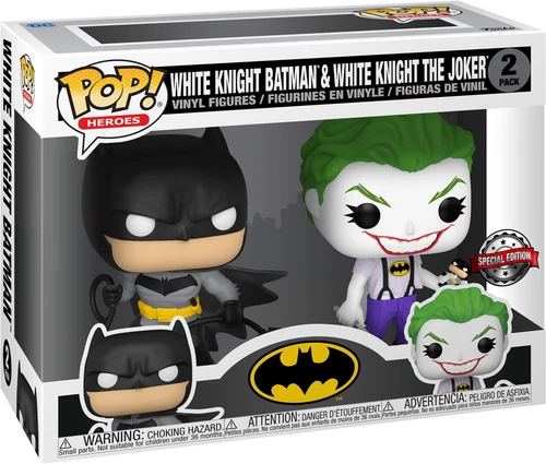 Batman - Biały Rycerz Batman i Biały Rycerz Joker 2-pak - Funko Pop! - Vin