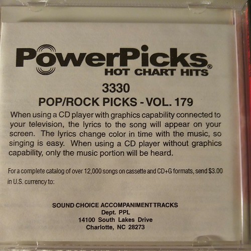 KARAOKE POWER PICKS CD+G Hot Chart Limited Edition 3330 Pop/Rock Picks Vol. 179 - 第 2/5 張圖片