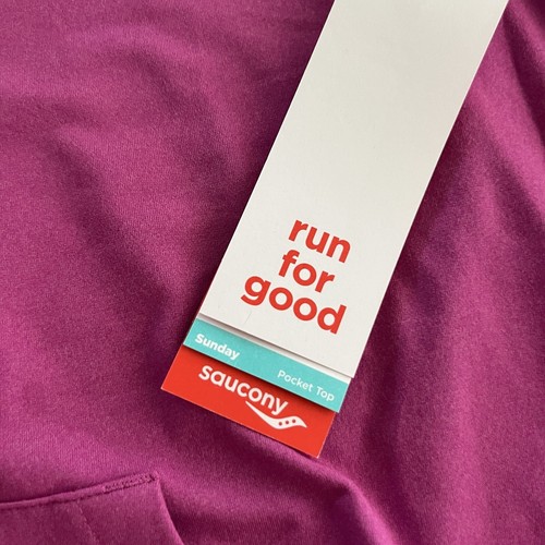 Saucony sportliches feuchtigkeitsableitendes Laufoberteil Langarm Viertelreißverschluss Gr. S Fronttasche - Bild 4 von 7