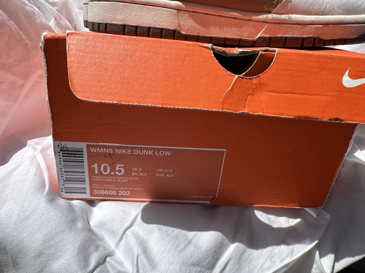Nike Dunk Low Pinenut Light Pumice Blue 308608-203 Size 10.5 Nike Dunk Low Pinenut Light Pumice Blue 308608-203 Size 10.5
