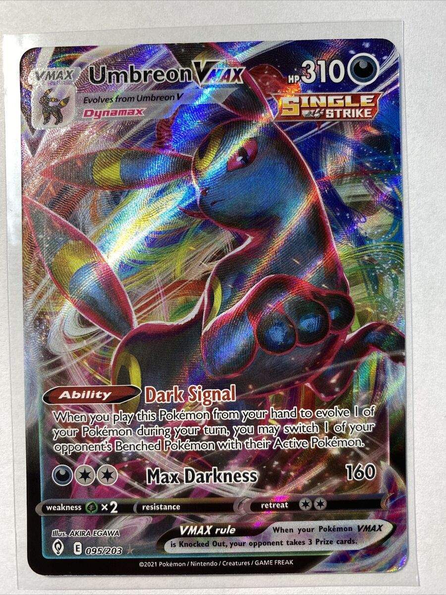 POKEMON UMBREON VMAX 095/203 EVOLVING SKIES NM/M | eBay POKEMON UMBREON VMAX 095/203 EVOLVING SKIES NM/M | eBay