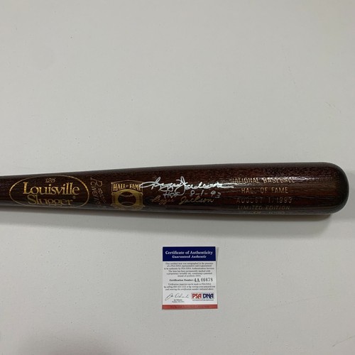 REGGIE JACKSON SIGNED/AUTO'D MLB HALL OF FAME INDUCTION BAT-LIMITED EDITION-PSA - 第 1/10 張圖片