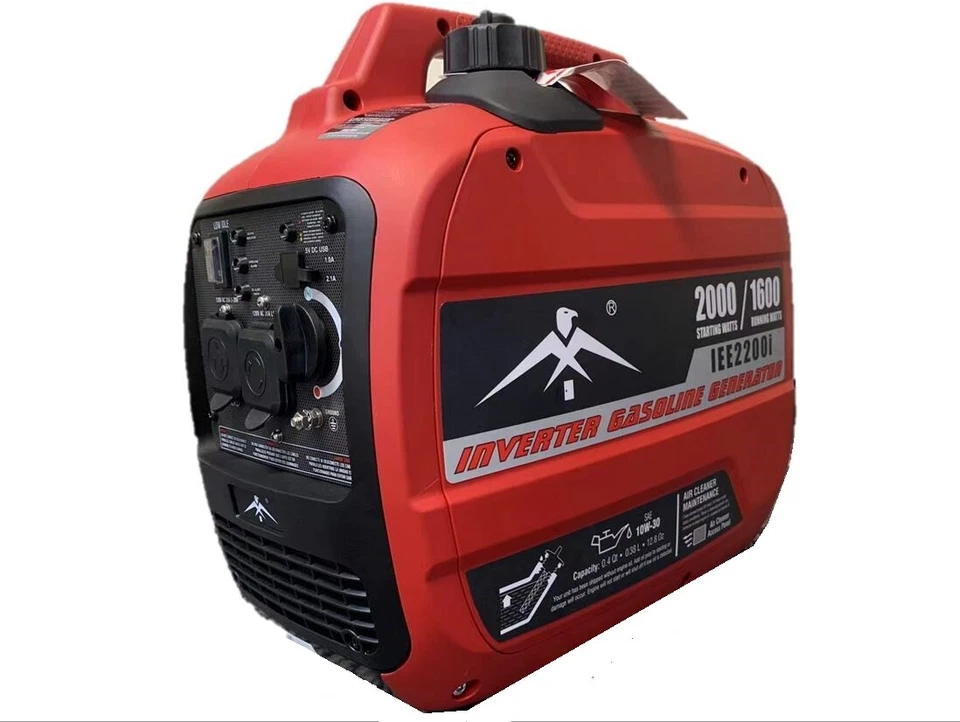 I.E.E. 2200I 2000W Gas-Powered Portable Inverter Generator Small Super Quiet - Image 2 of 4
