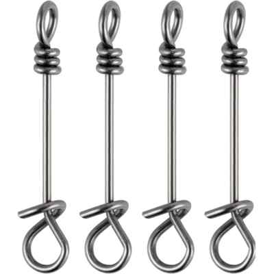 200Pack Quick Lock Snap Spring Clamp Buckle Lure Drop Rigs Connector Accessories