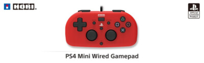 HORI *OFFICIAL* Mini Wired Gamepad *RED EDITION* (PS4) New [ USB Controller ]