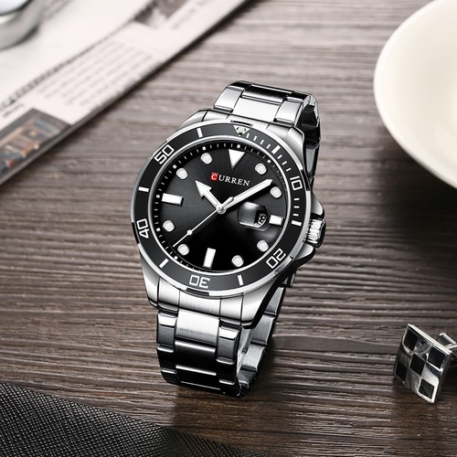Men Watch Male Wrist Watch with Stainless W2Y3 - Picture 3 of 11