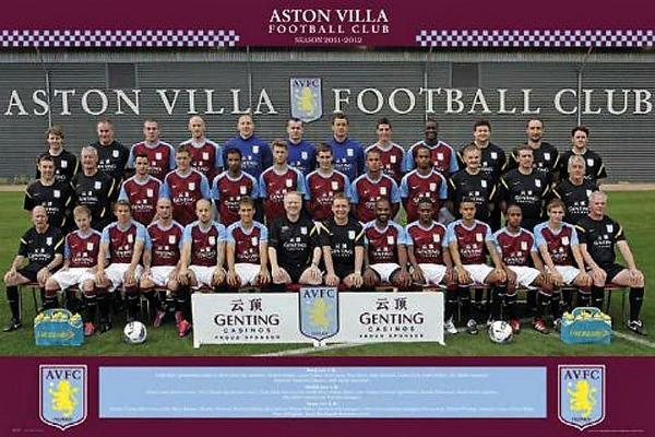 Aston Villa Team Photo : 2011-12 - Maxi Poster 91.5 x 61 cm new and sealed