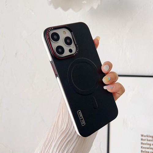 Funda magnética de cuero magsafe a prueba de golpes para iPhone 15 13 14 Pro Max 12 - Imagen 10 de 20