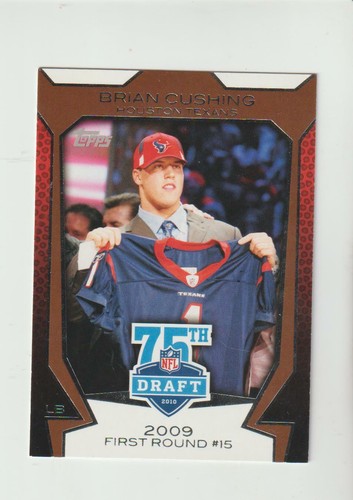2010 Topps 75th NFL Draft #75DA-22 Brian Cushing card, Houston Texans star - Picture 1 of 1