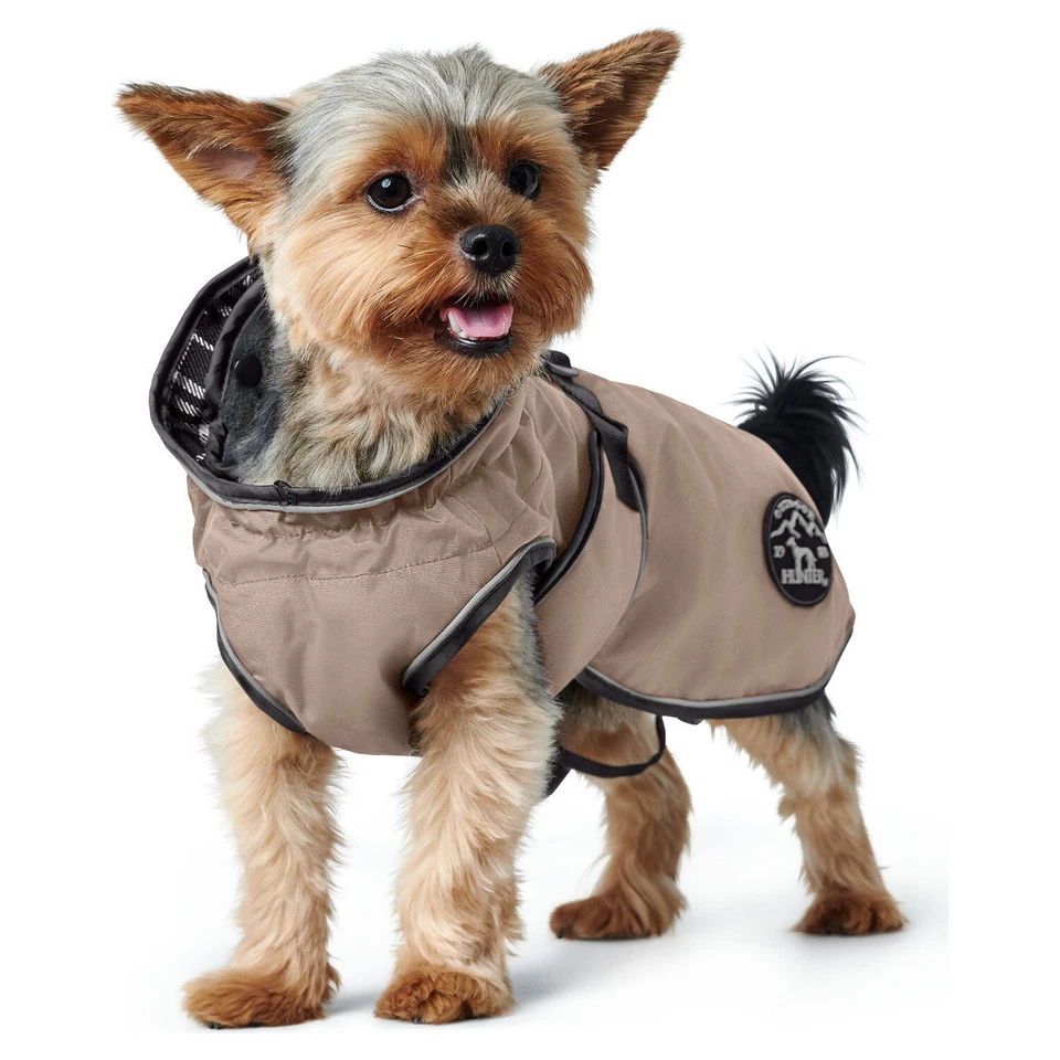 Hunter Hundemantel Uppsala taupe 2in1 für Hunde, wetterfest, modisch, warm - Bild 3 von 4