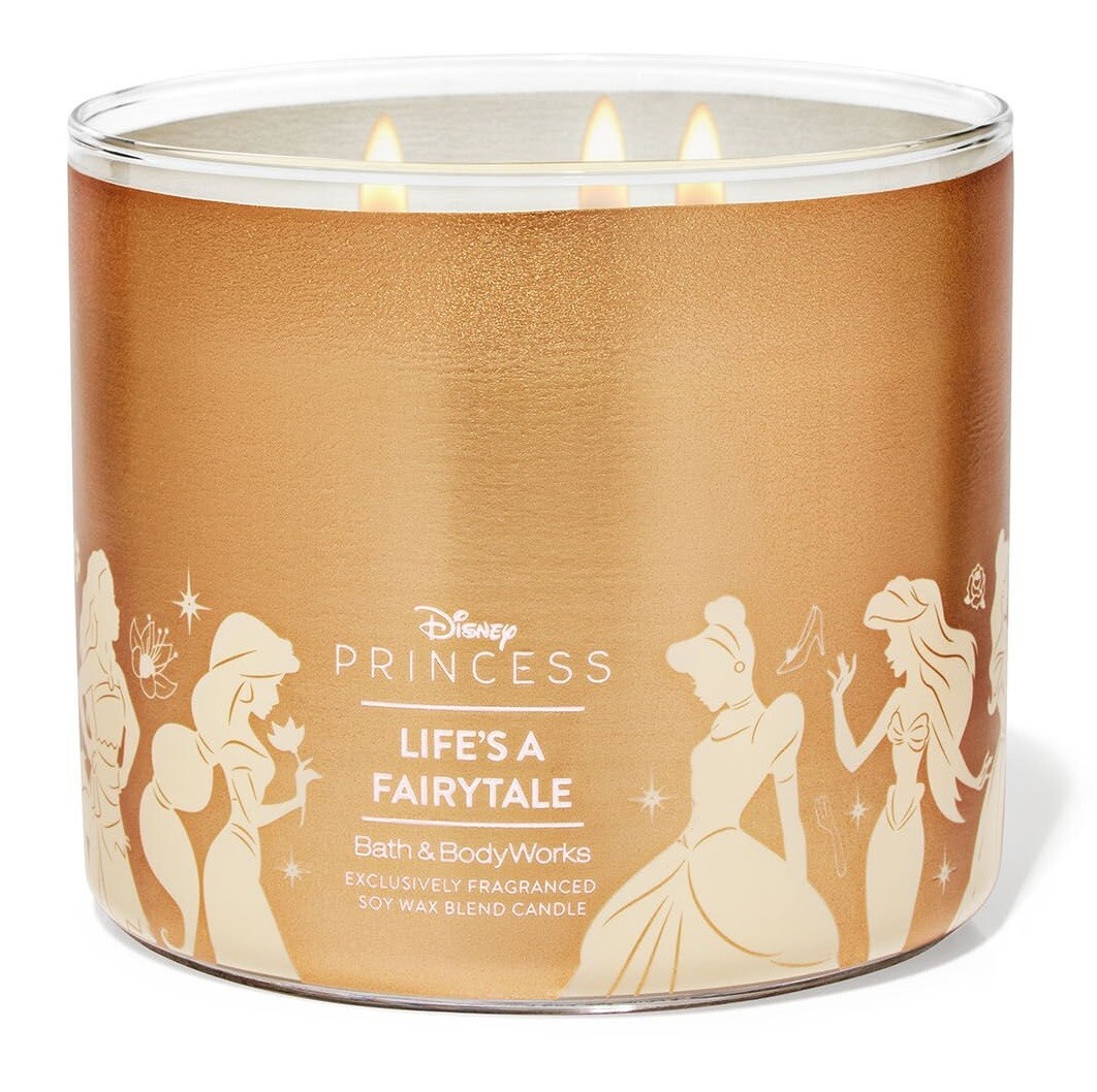 Bath and Body Works 3 Wick Candle Life's A Fairytale Ltd Edition