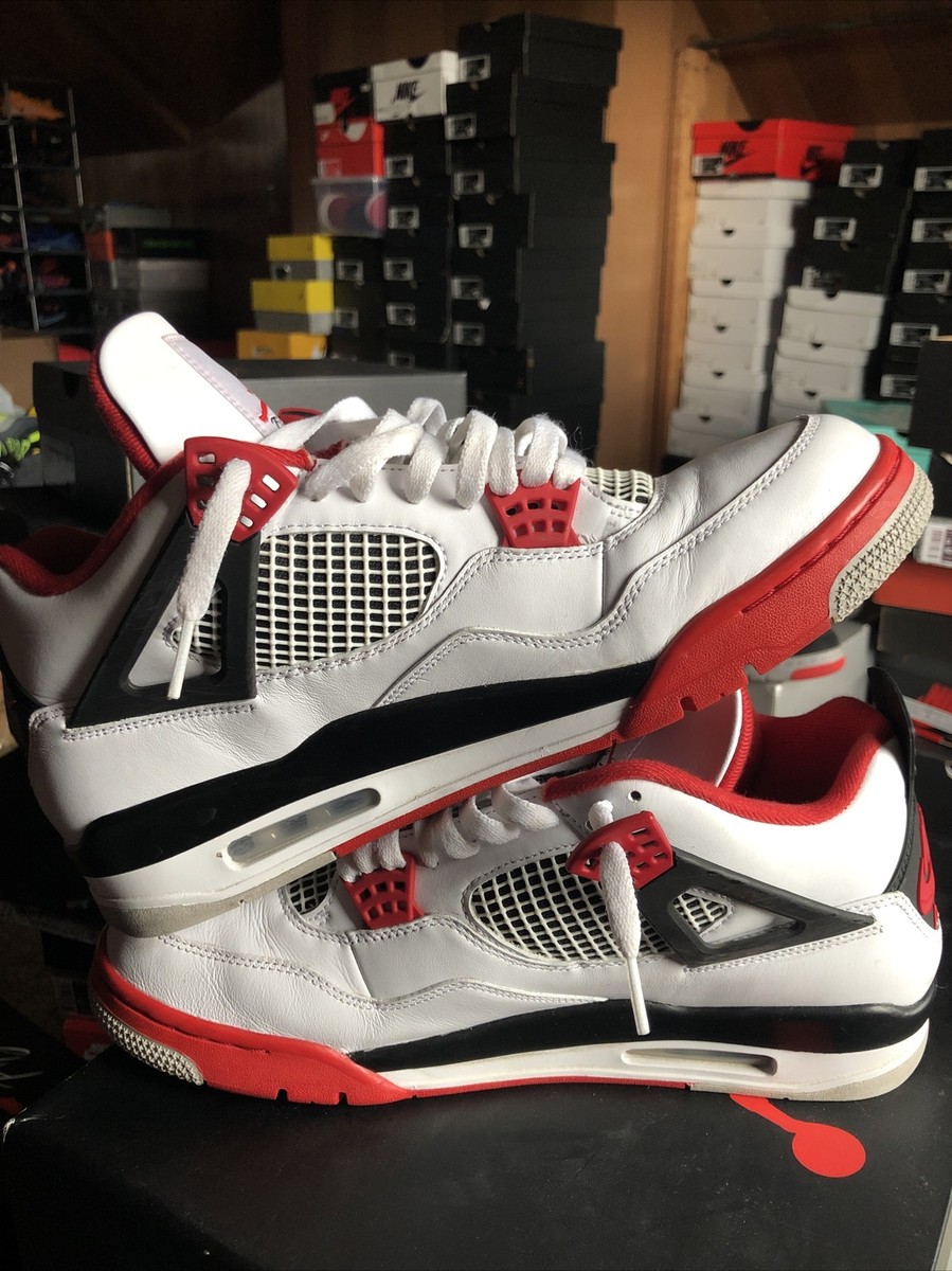 Size 12 - Air Jordan 4 Retro OG Fire Red 2020 Men's DC7770 160