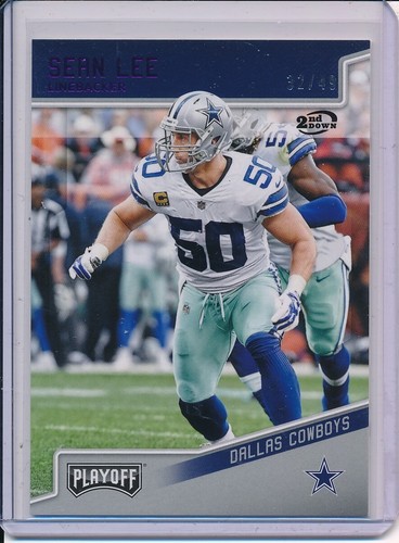 SEAN LEE 2018 PANINI PLAYOFF 2ND DOWN PURPLE PARALLEL 32/49 DALLAS COWBOYS SP