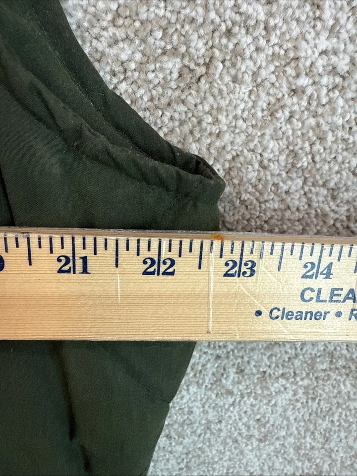 Chaleco Outback Trading Co para mujer XL verde encerado acolchado aislado cremallera completa Foto 4 de 4