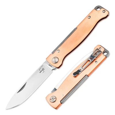 BÖKER PLUS BOKER PLUS® Atlas Copper Pocket Knife 2.76" Blade 12C27 Slipjoint - 01BO852