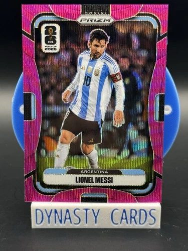 2026 Panini Prizm FIFA World Cup #10 Lionel Messi Argentina FUCHSIA WAVE /65