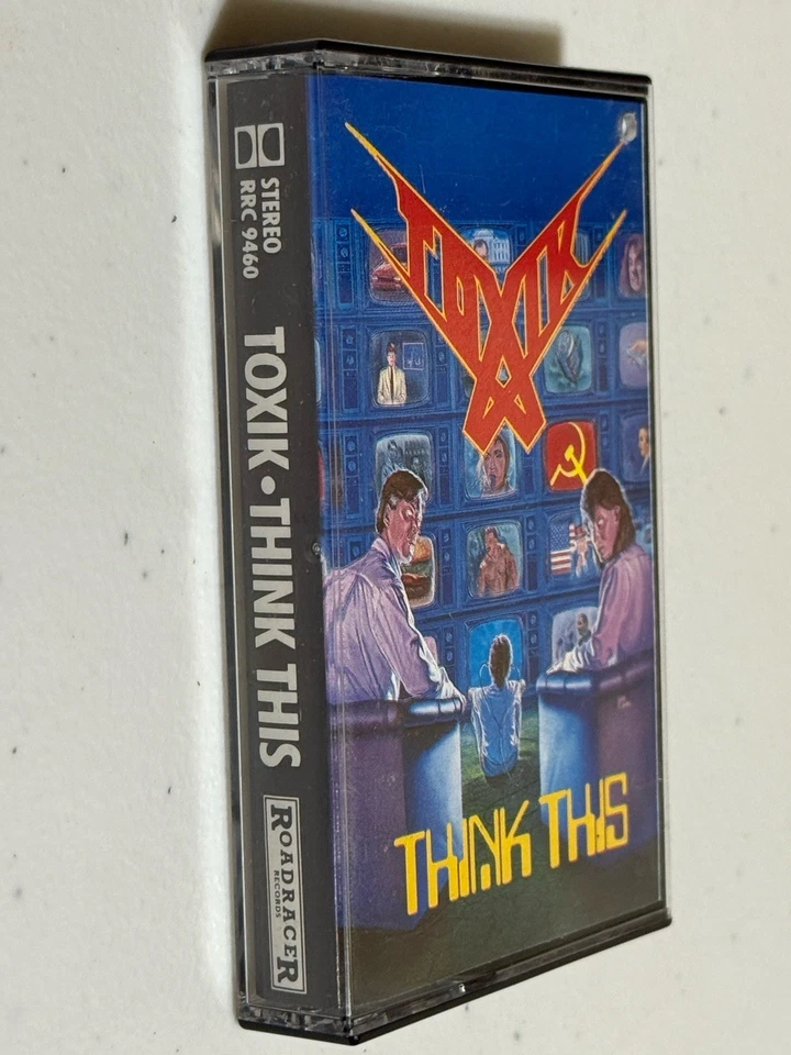 Toxik Think This Cassette Tape Original 1989 RoadRacer RoadRunner Records Rare - Image 3 of 4