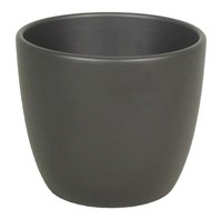 Inna-Glas Keramik Blumentopf, Ø28Cm, 25Cm, Anthrazit, Matt