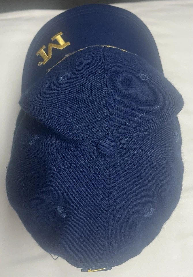 Gorra de fútbol americano vintage Nike Michigan Wolverines SnapBack NCAA Foto 4 de 4