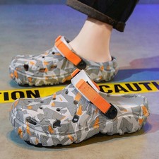 Unisex Camo EVA Foam Clogs Slip On Garden Shoes Non Slip Beach Shower Sandals