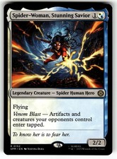 Magic The Gathering Marvel's Spider-Man Card #152 Spider-Woman, Stunning Savior