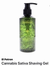 Cannabis Sativa Shaving Gel by El Patron for Men - 6.5 oz Shaving Gel