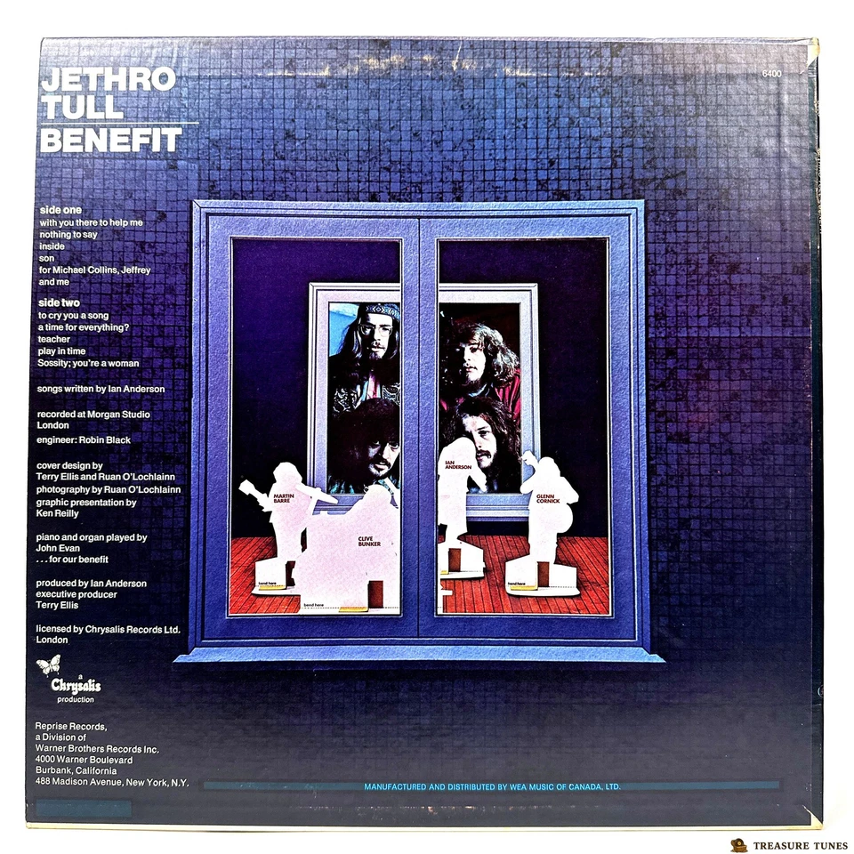 Jethro Tull – Benefit Vinyl (LP, Album) 1970 RS 6400 - Image 3 of 4