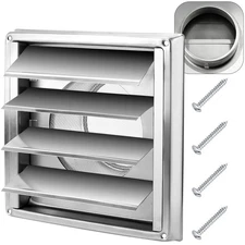 Cenipar 6''Metal Dryer Vent Cover 304 Stainless Steel Outside Vent ... Fast Ship