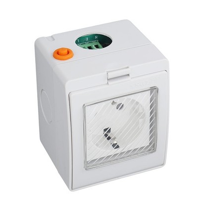 ¦WiFi Smart Socket PC ABS IP55 Wasserdichte APP Fernbedienung Steckdose Für
