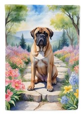 Caroline's Treasures Bullmastiff Spring Path Garden Flag DAC6588GF
