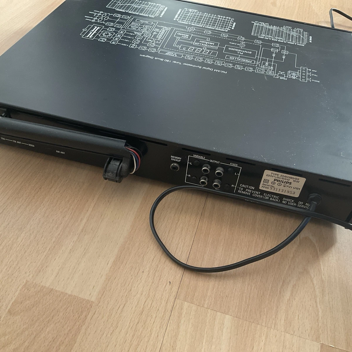 Sintonizador digital PHILIPS modelo 180 SIN manual de servicio